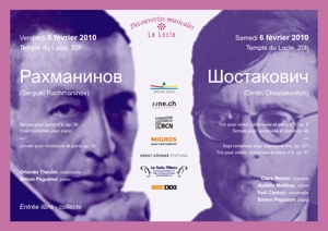 Sergueï Rachmaninov et Dmitri Chostakovitch